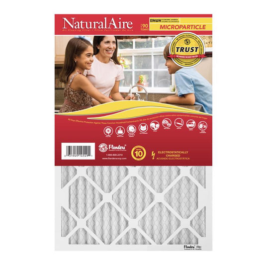 NaturalAire 16 in. W X 25 in. H X 1 in. Synthetic 10 MERV Pleated Microparticle Air Filter 1 pk