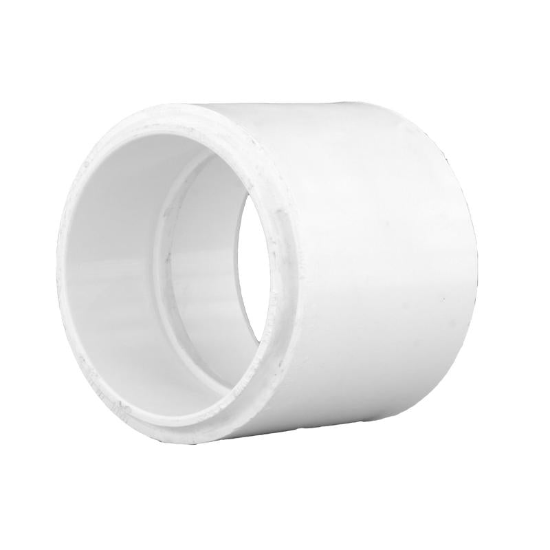 Charlotte Pipe 4 in. Hub X 4 in. Hub PVC Coupling 1 pk