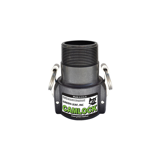 Green Leaf Camlock 2 in. Female X 2 in. D MNPT Polypropylene Coupler 1 pk