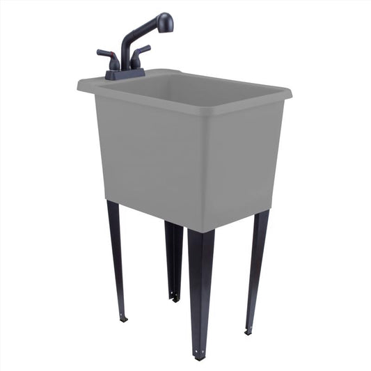 Tehila 17.5 in in. W X 23.5 in. D Freestanding Plastic Laundry Tub