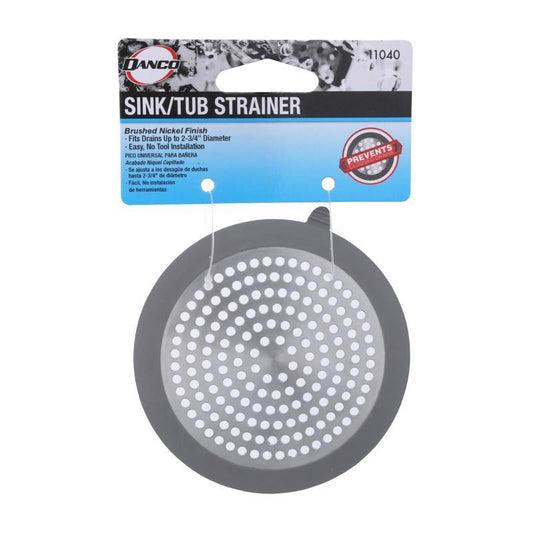 Danco 2.75 in. Brushed Nickel Stainless Steel Bathroom Sink Drain Protector