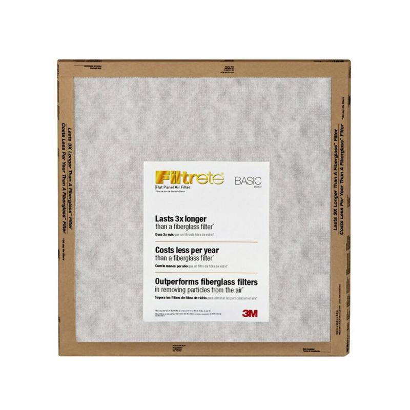 Filtrete 24 in. W X 24 in. H X 1 in. Synthetic 2 MERV Flat Panel Filter 2 pk