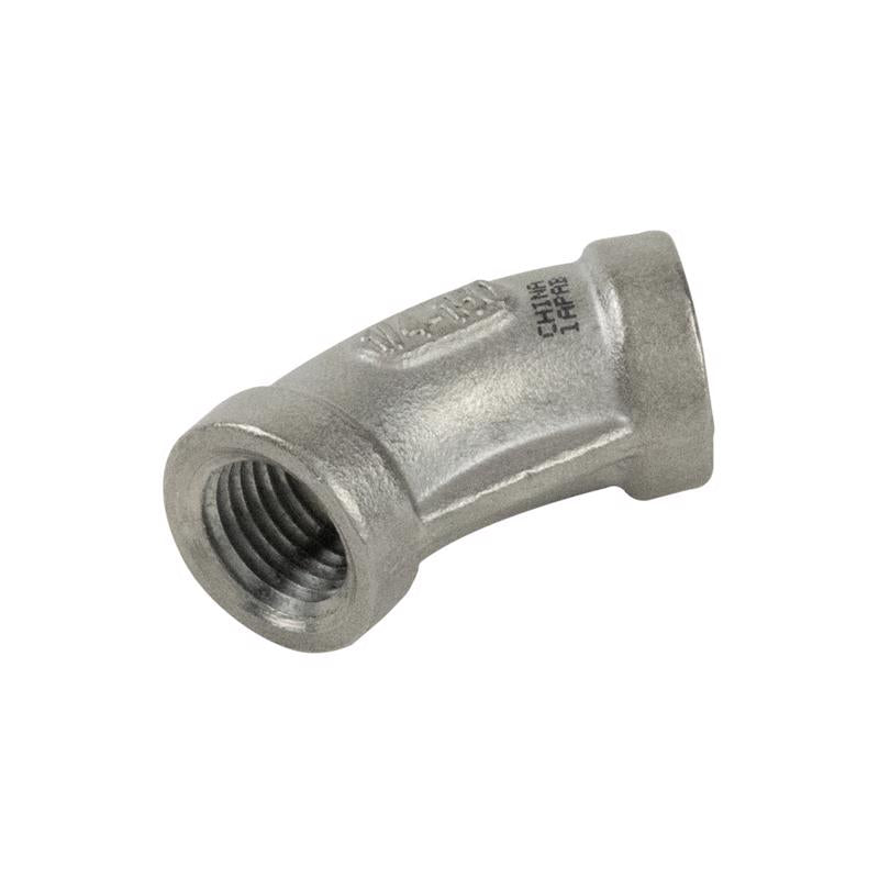 BK Products Proline 1/4 in. FIP X 1/4 in. D FIP Stainless Steel 4 in. L 45 Degree Elbow