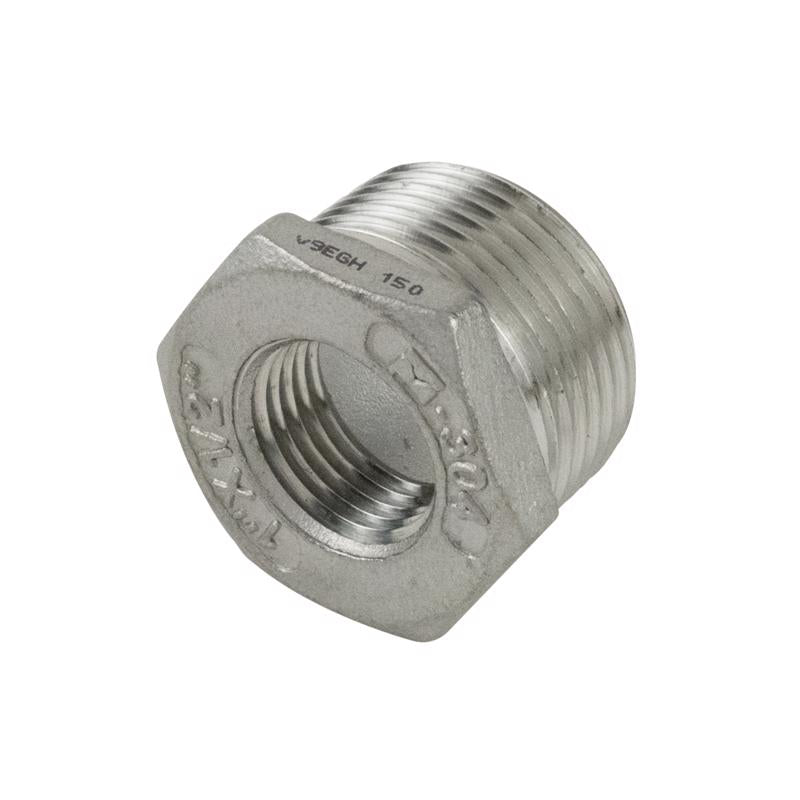 BK Products Proline 1 in. MIP X 1/2 in. D FIP Stainless Steel 4 in. L Adapter Bushing