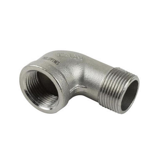 B&K Proline 1-1/2 in. MIP in. X 1-1/2 in. D FIP Stainless Steel 90 Degree Street Elbow