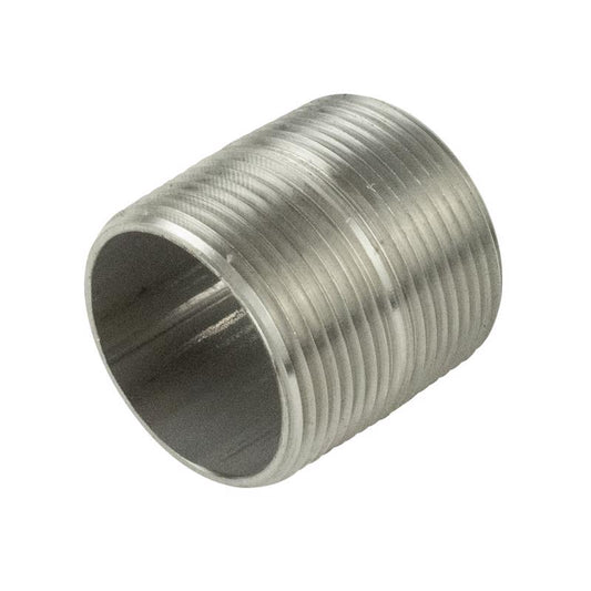 B&K Proline 1-1/4 in. MIP in. X 1-1/4 in. D MIP Stainless Steel Close in. L Nipple