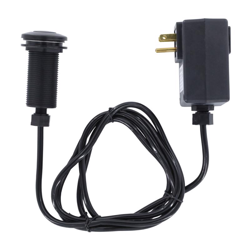 Danco Garbage Disposal Sink Top Switch Matte Black Plastic