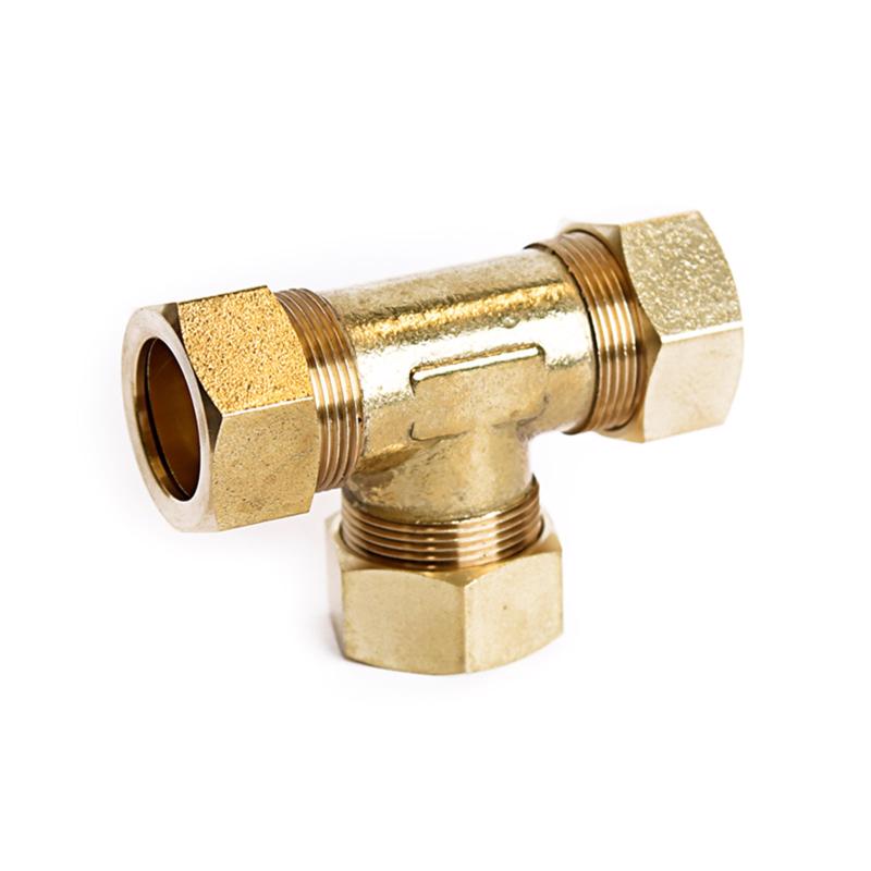 ATC 7/8 in. Compression X 7/8 in. Compression Brass Tee