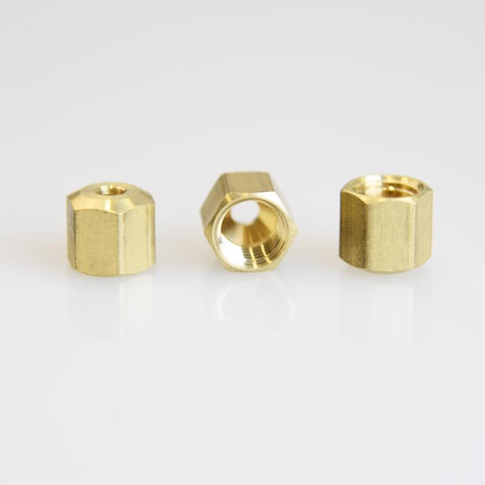 ATC Compression Nut 1/8 in. Yellow Brass 3 pc
