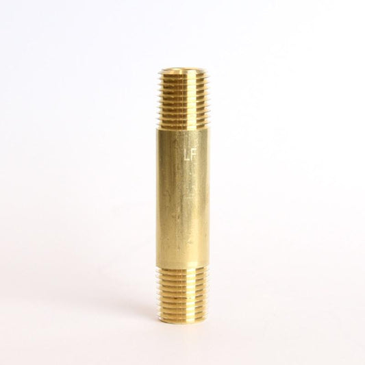 ATC 1/4 in. MPT X 1/4 in. D MPT Yellow Brass Nipple 2-1/2 in. L