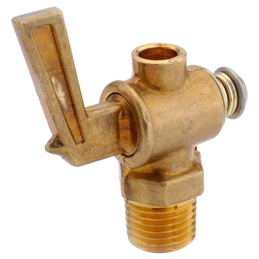 Anderson Metals 1/8 in. MIP in. Brass Drain Valve with Lever