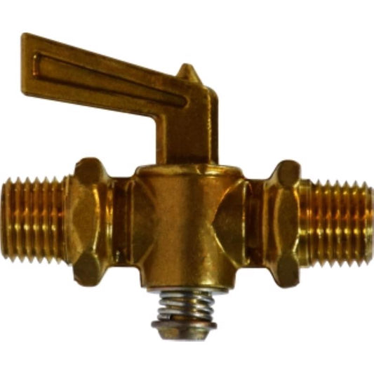 Anderson Metals 3/8 in. MIP in. X 3/8 in. MIP Brass Pipe Valve