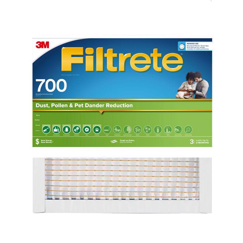 Filtrete 12 in. W X 12 in. H X 1 in. Polypropylene 700 MPR Pleated Air Filter 1 pk