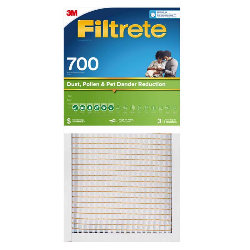 Filtrete 3M 12 in. W X 24 in. H X 1 in. Polypropylene 700 MPR Pleated Air Filter 1 pk
