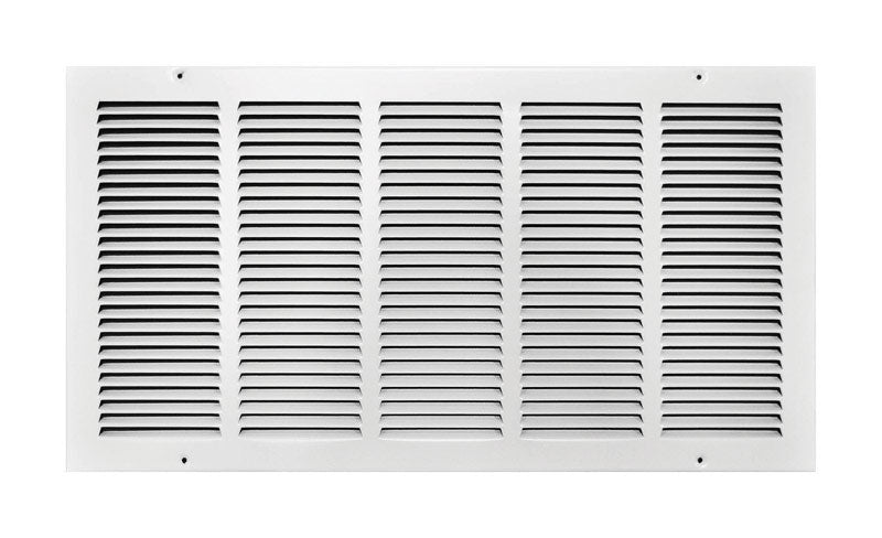 Tru Aire 24 in. H X 12 in. W 1-Way Powder Coat White Steel Return Air Grille