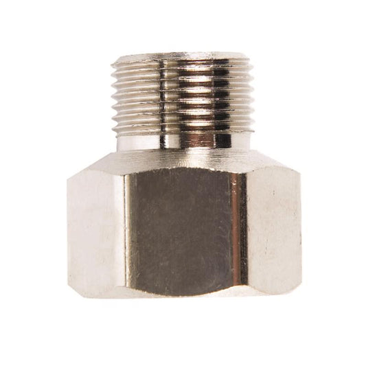 Anderson Metals 1/2 in. Female Compression Swivel in. X 3/8 in. D Male Compression Chrome Faucet Ada