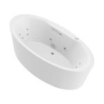 Anzzi Heidi 24 in. H X 33.5 in. W X 67.1 in. L White Bathtub