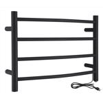 Anzzi Glow Matte Black Stainless Steel Towel Warmer Rack