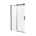 Anzzi Rhodes 76 in. H X 60 in. W Matte Black Frameless Shower Door