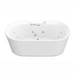 Anzzi Sofi 24 in. H X 33 in. W X 67.3 in. L White Bathtub