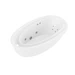 Anzzi Leni 23.6 in. H X 38.7 in. W X 71.5 in. L White Bathtub