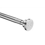 Anzzi Shower Curtain Rod 55 in. L Brushed Nickel Silver