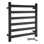 Anzzi Note Matte Black Stainless Steel Towel Warmer Rack