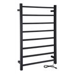 Anzzi Bell Matte Black Matte Black Stainless Steel Towel Warmer Rack