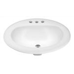 Anzzi Cadenza Ceramic Bathroom Sink 18 in. W X 20.5 in. D White