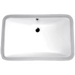 Anzzi Dahlia Ceramic Bathroom Sink 15.25 in. W X 20.5 in. D White