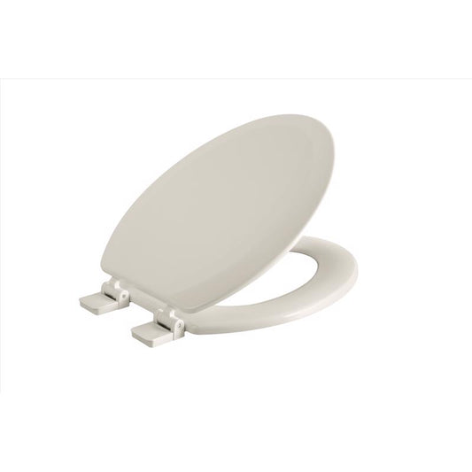 Oakbrook Collection Laurel Elongated Bone Wood Toilet Seat