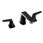 Anzzi Matte Black/Brushed Nickel Contemporary Two-Handle Bathroom Sink Faucet