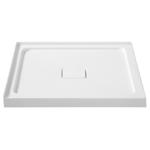 Anzzi Titan Series 3.54 in. H X 36 in. W X 36 in. L White Shower Base