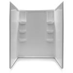 Anzzi Lex-Class 74 in. H X 36 in. W X 60 in. L White Shower Surround