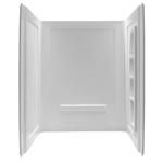 Anzzi Forum 74 in. H X 36 in. W X 60 in. L White Shower Surround