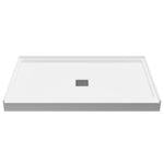 Anzzi Source 4 in. H X 32 in. W X 48 in. L White Shower Base
