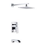 Anzzi Mezzo Series Chrome Brass 1 settings Wallmount Showerhead 1.8 gpm