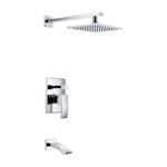 Anzzi Spirito Series Chrome Brass 1 settings Wallmount Showerhead 1.8 gpm