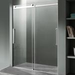 Anzzi Stellar Series 76 in. H X 48 in. W Chrome Silver Frameless Shower Door