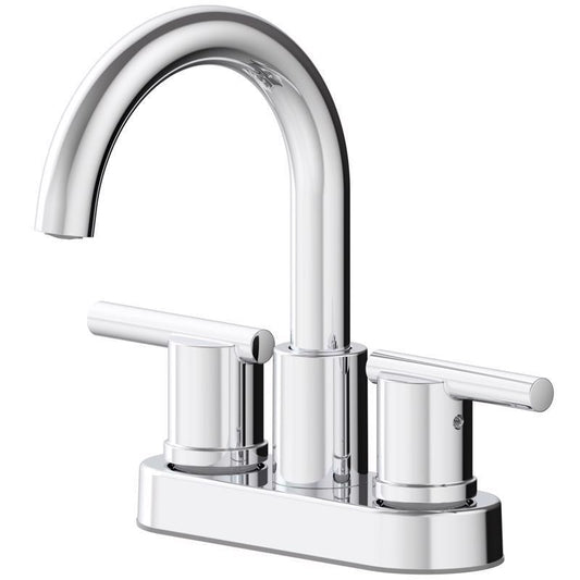 Oakbrook Collection Alexis Chrome Modern Centerset Bathroom Sink Faucet 4 in.