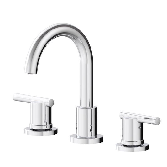 Oakbrook Collection Alexis Chrome Modern Widespread Bathroom Sink Faucet 8 in.