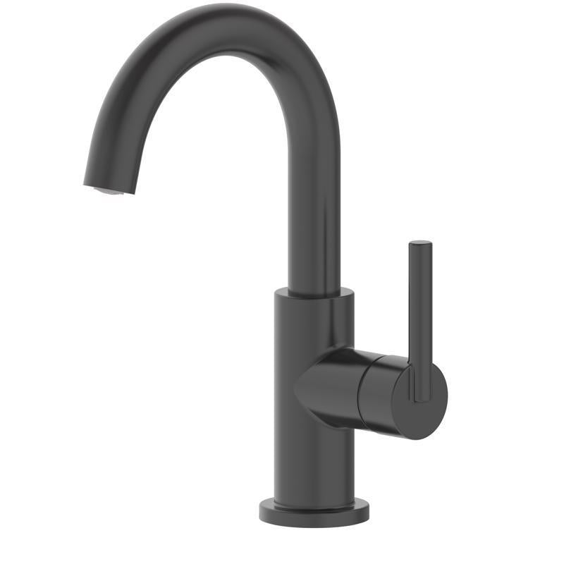 Oakbrook Collection Alexis Matte Black Modern Single-Handle Bathroom Sink Faucet 4 in.