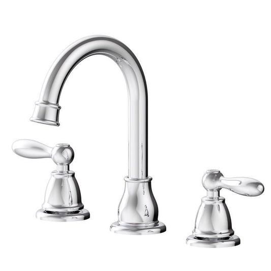 Oakbrook Collection Jennifer Chrome Traditional Widespread Bathroom Sink Faucet 8 in.