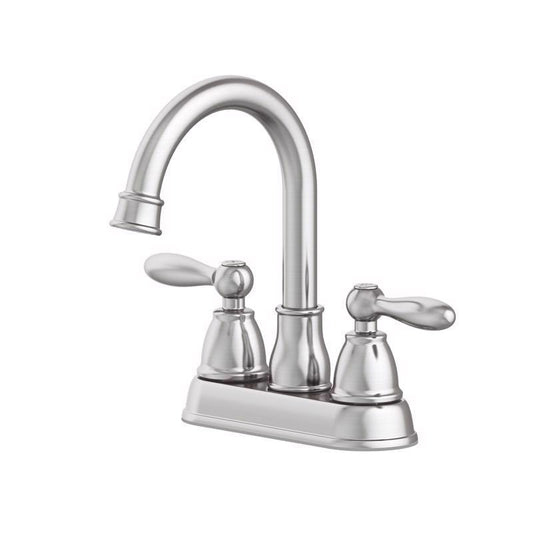 Oakbrook Collection Jennifer Brushed Nickel Traditional Centerset Bathroom Sink Faucet 4 in.