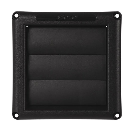 Deflect-O 1.5 in. L X 4 in. D Black Plastic Vent Dryer Hood
