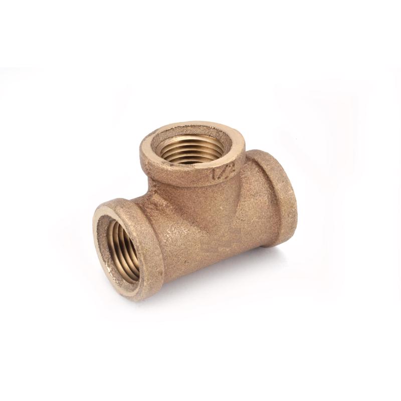 Anderson Metals 3/8 in. FPT in. X 3/8 in. D FPT Red Brass Tee