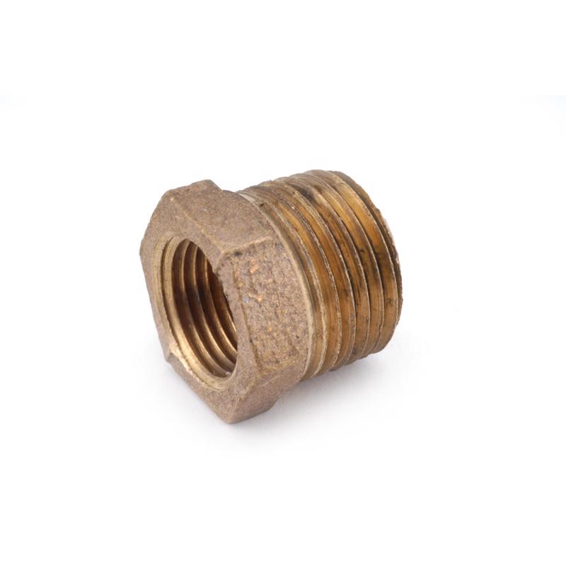 Anderson Metals 3/8 in. MPT in. X 1/8 in. D FPT Red Brass Hex Bushing