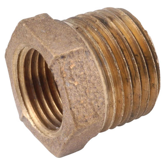 Anderson Metals 3/4 in. MPT in. X 1/2 in. D FPT Red Brass Hex Bushing