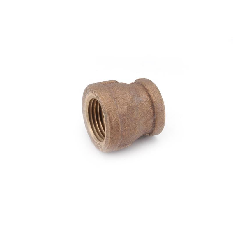 Anderson Metals 3/8 in. FPT in. X 1/4 in. D FPT Red Brass Reducing Coupling