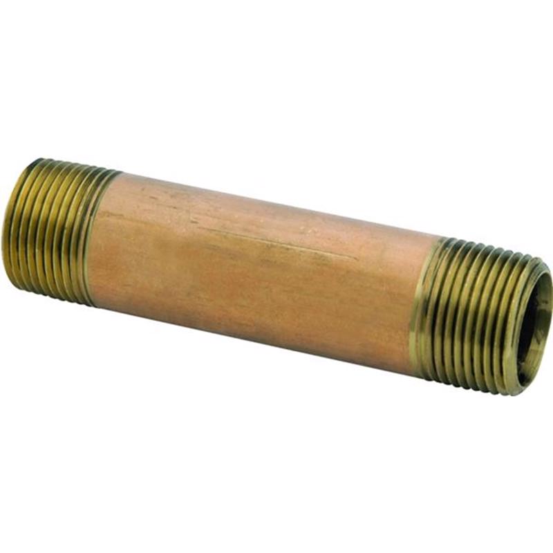 Anderson Metals 1 in. MPT in. X 1 in. D MPT Red Brass Pipe Nipple 4 in. L